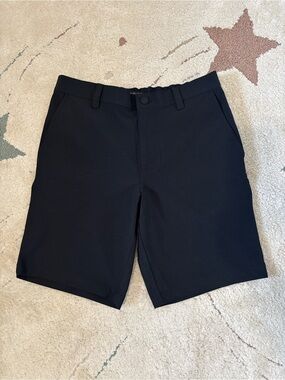 Banana Republic Black Comfort Flat Front Shorts